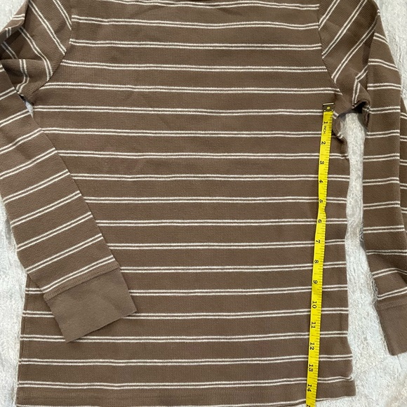 Place Brown and White Striped Long Sleeve Tee - Picture 3 of 6